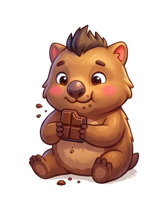 Eating wombat